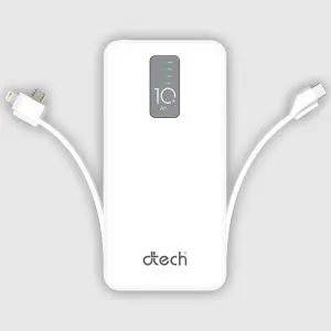 Power Bank D-TECH DP 10H 20000mAh Fasr charge WHITE